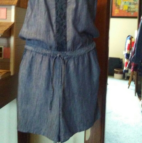 Chambray Romper - Picture 2 of 6